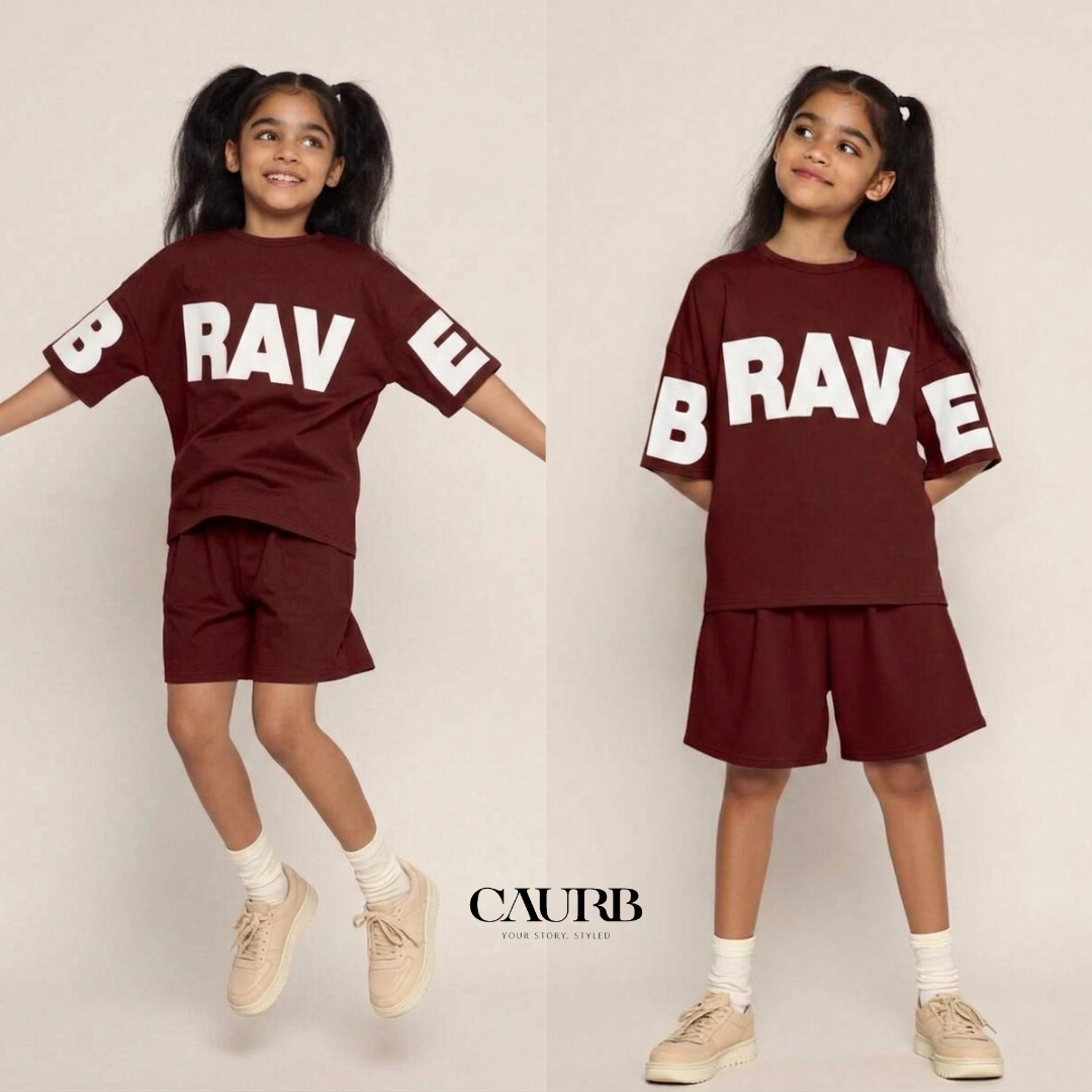 🌟 Ensemble BRAVE Enfant – Style & Confort pour l'Été 🌟