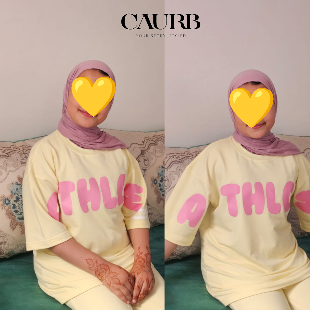 💛 Ensemble Décontracté 2 Pièces (T-Shirt Ample + Pantalon Confort) ☁️🌟