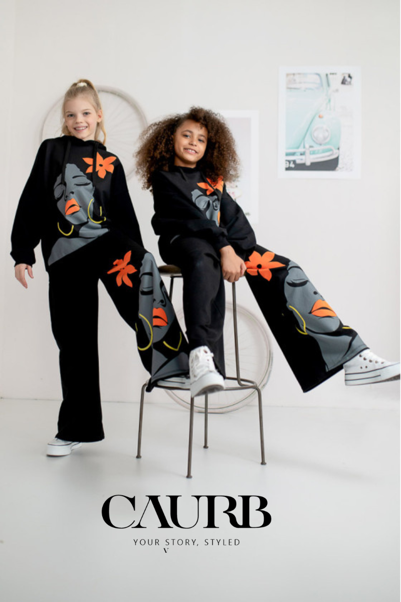 Ensemble sweat à capuche et pantalon large "GIRL"