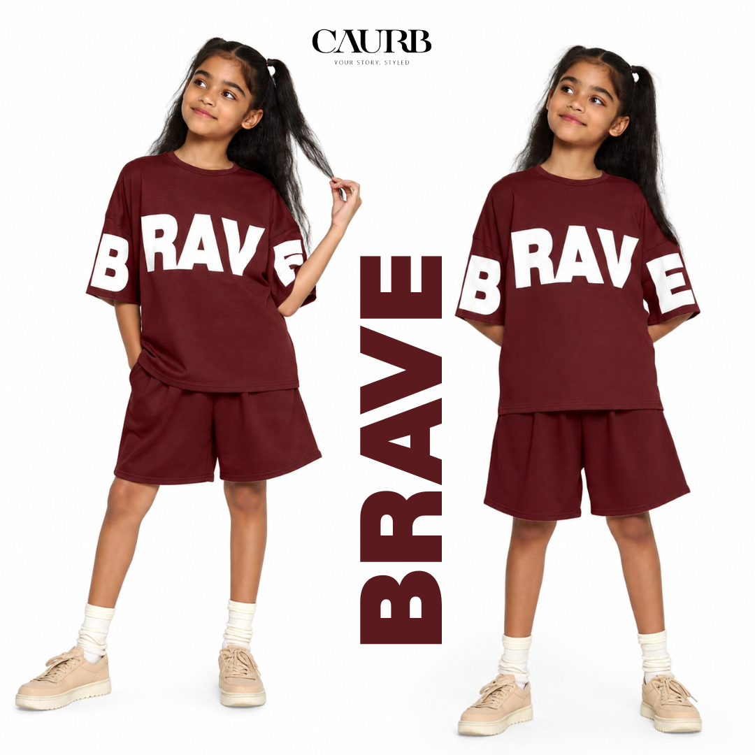 🌟 Ensemble BRAVE Enfant – Style & Confort pour l'Été 🌟