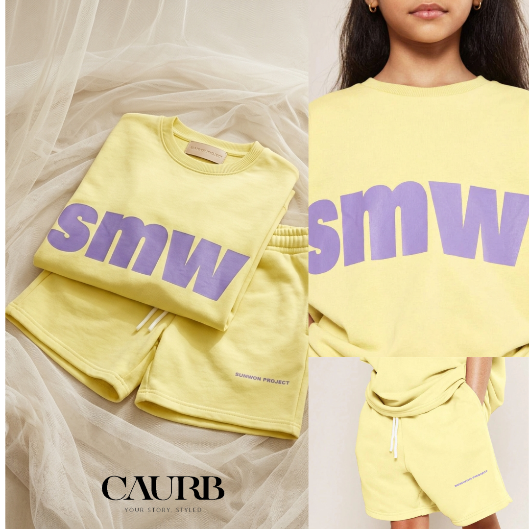 Ensemble Short et T-shirt Oversize "SMWN" – 100% Coton Premium