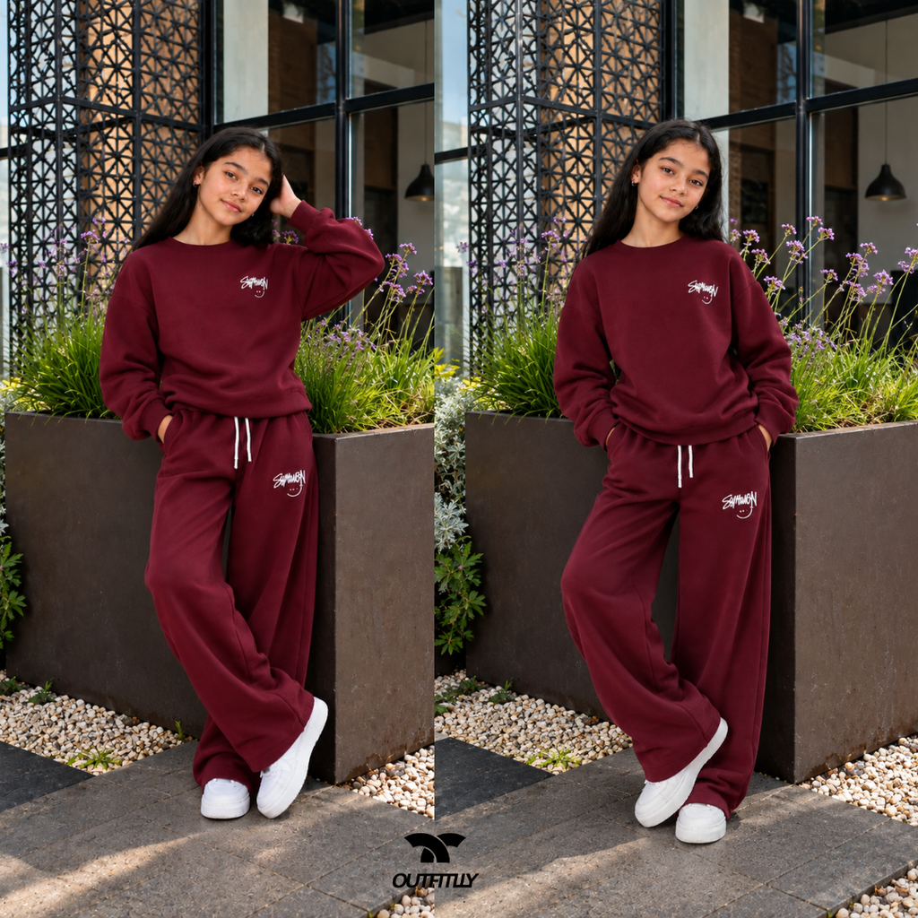 🖤 Ensemble Jogging Fille Noir – Style & Confort 🖤