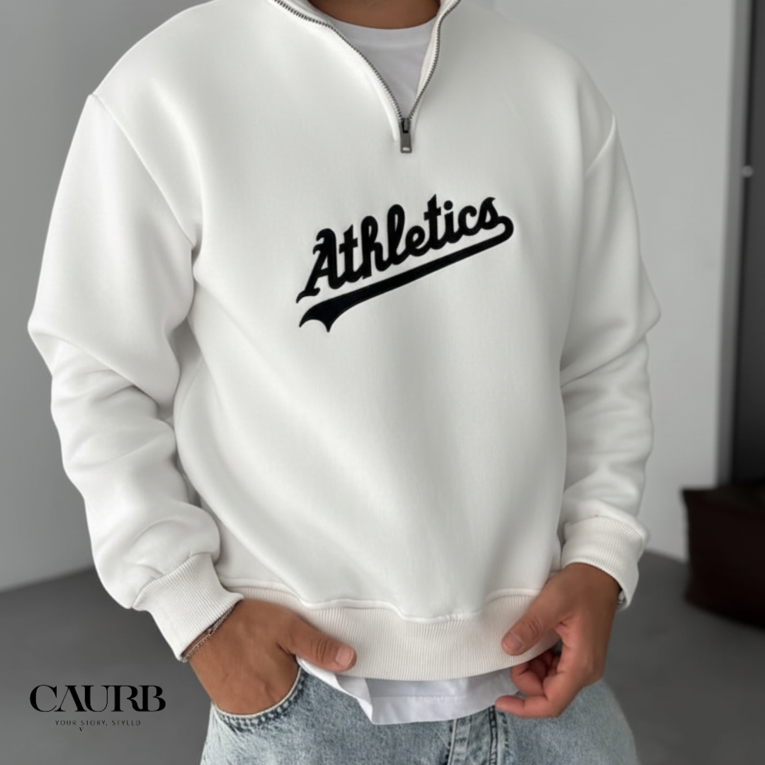 Sweat Zippé “Athletics” ( عبارة عن طرزة Athletics كلمة
