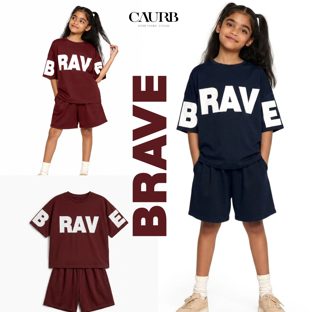 🌟 Ensemble BRAVE Enfant – Style & Confort pour l'Été 🌟