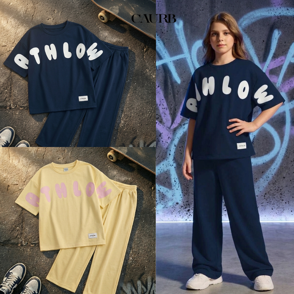 💛 Ensemble Décontracté 2 Pièces (T-Shirt Ample + Pantalon Confort) ☁️🌟