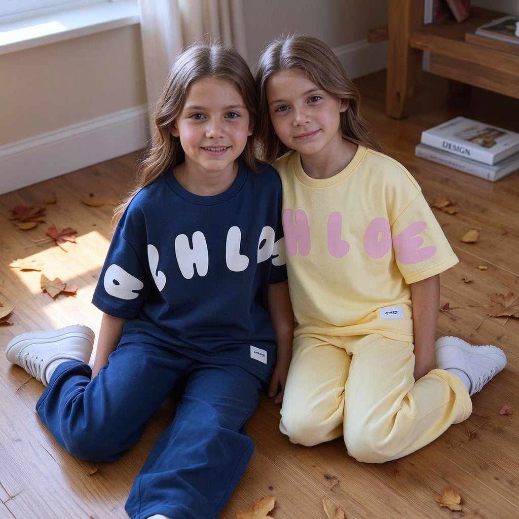 💛 Ensemble Décontracté 2 Pièces (T-Shirt Ample + Pantalon Confort) ☁️🌟