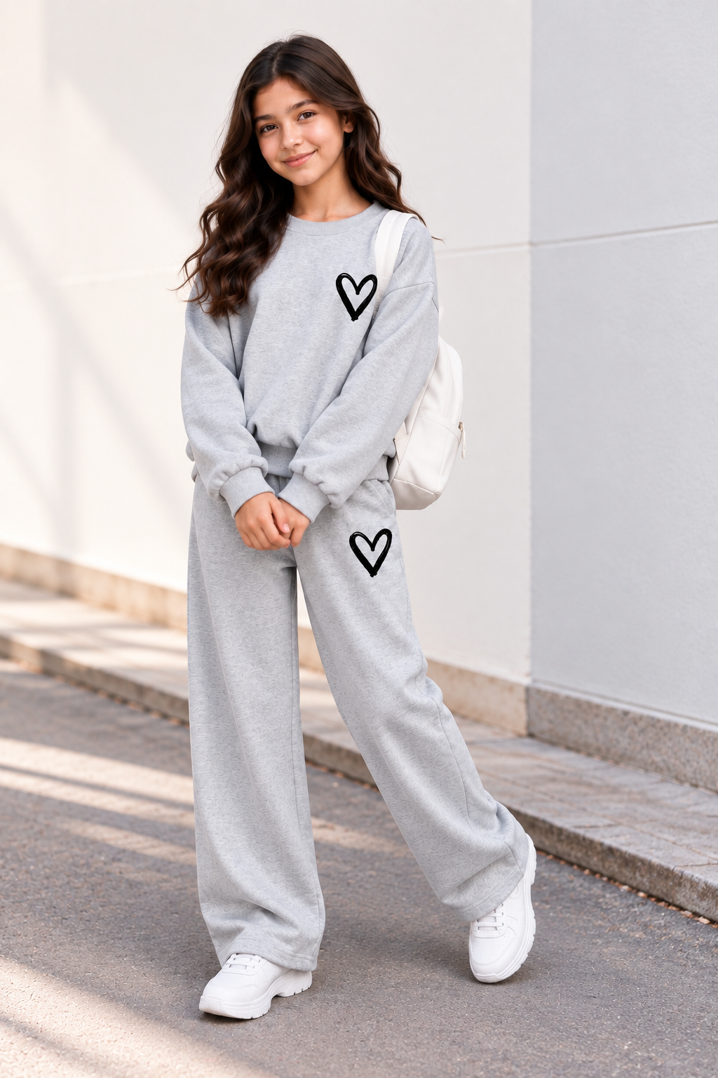 🖤 Ensemble 2 Pièces Fille « Heart »
